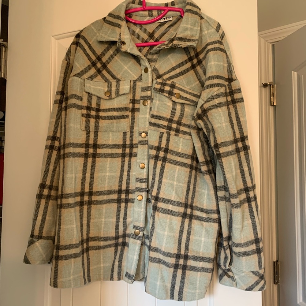 KATYDID Shacket - Plaid XL
